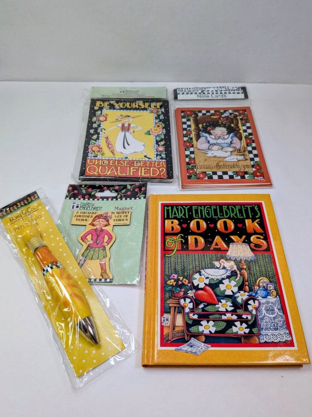 Mary Engelbreit Book of Days Journal Note Cards Pen Magnet Bundle Lot